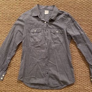 Chambray Long Sleeve Top